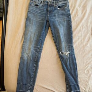 Lucky Brand Blue Distressed Skinny Jeans